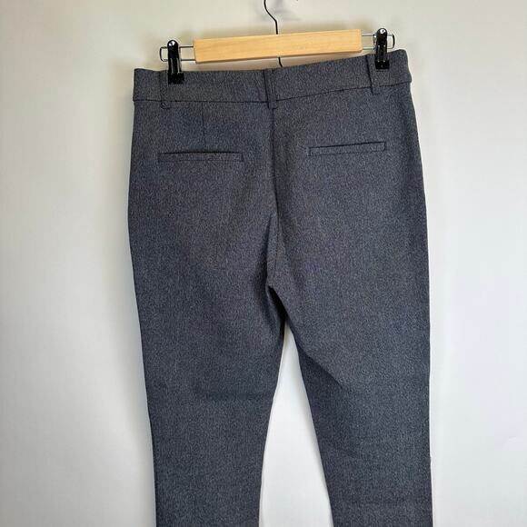 Loft Sutton Skinny Gray Flat Front Straight Office Dress Pants Womens 4P Suit - Picture 9 of 15